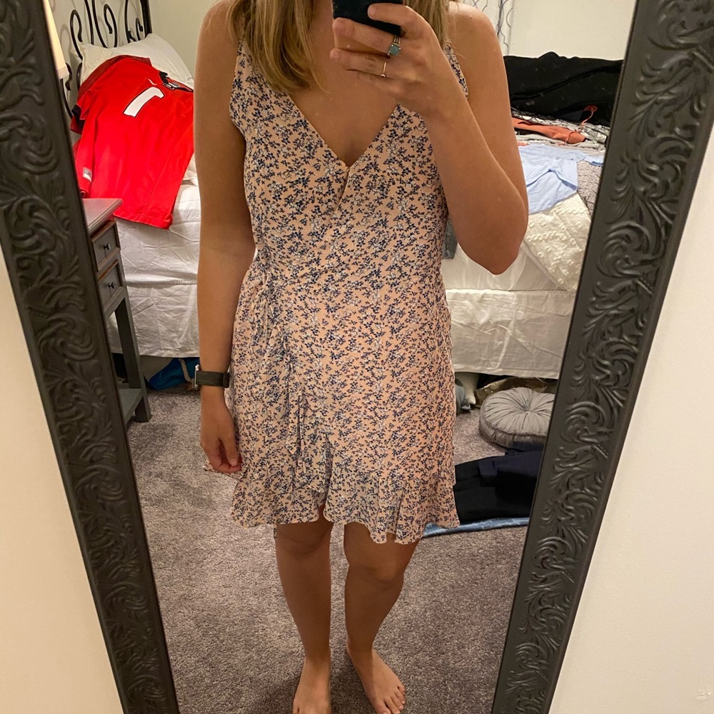 Summer floral mini dress